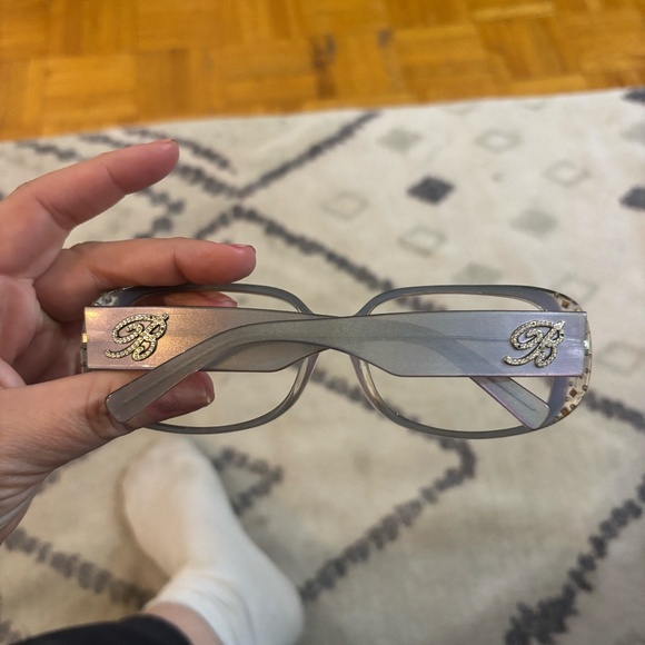 UNREAL blumarine 90s y2k eyeglasses frames * read description iridescent - Picture 6 of 10